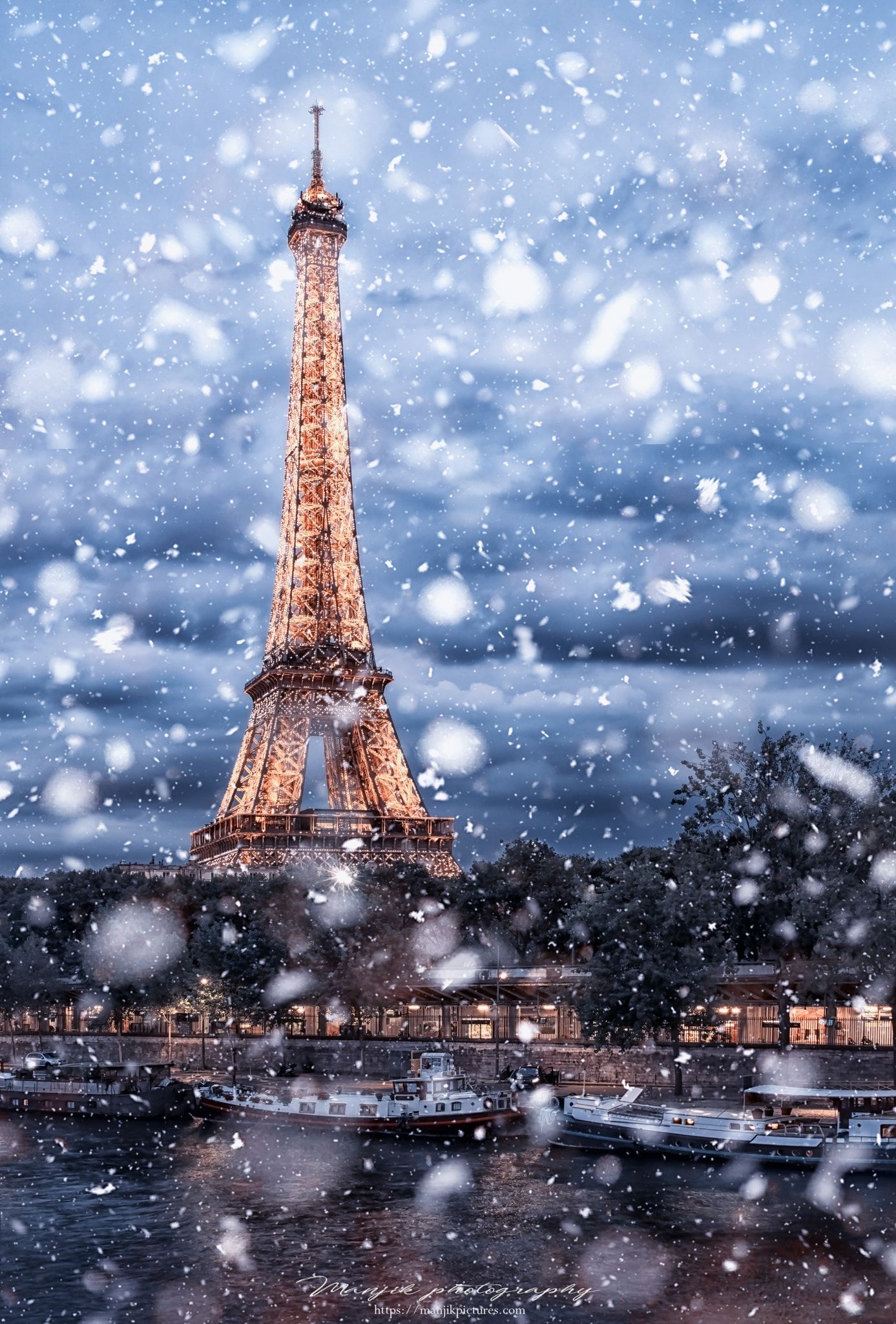 Paris Snow Wallpapers