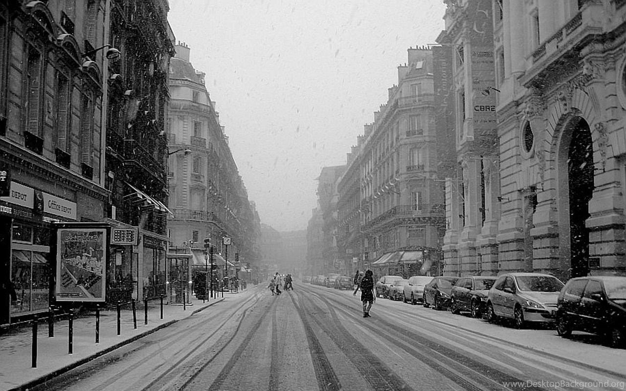 Paris Snow Wallpapers