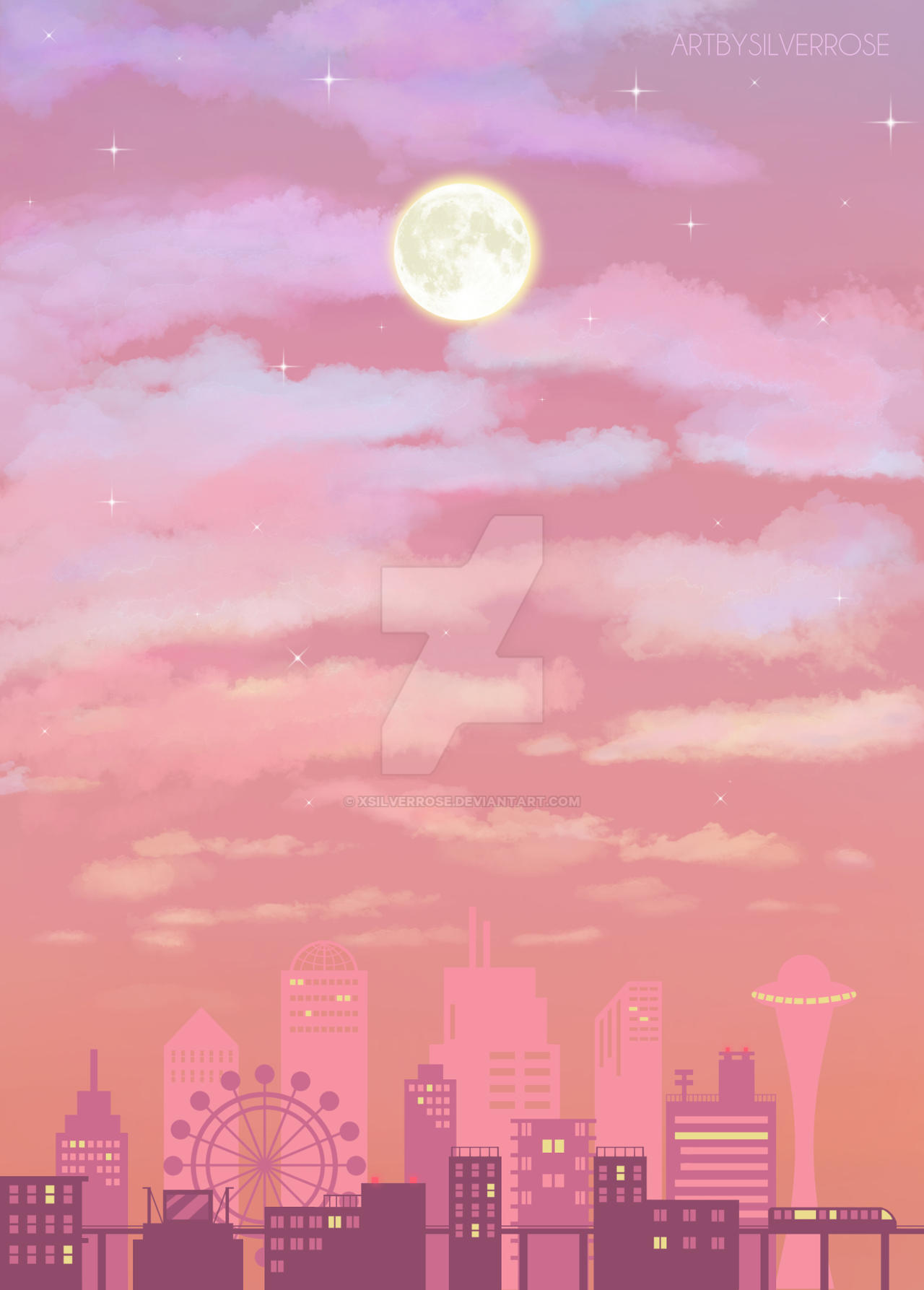 Pastel Aesthetic City Iphone Wallpapers