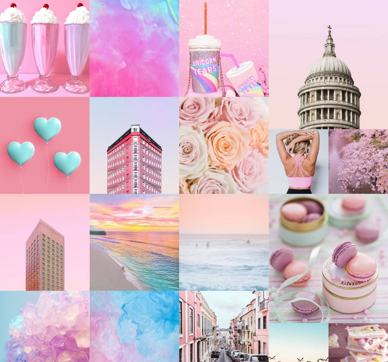 Pastel Aesthetic Collage Wallpapers