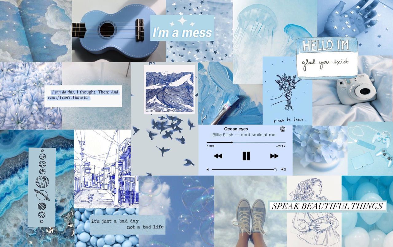 Pastel Blue Aesthetic Tumblr Wallpapers