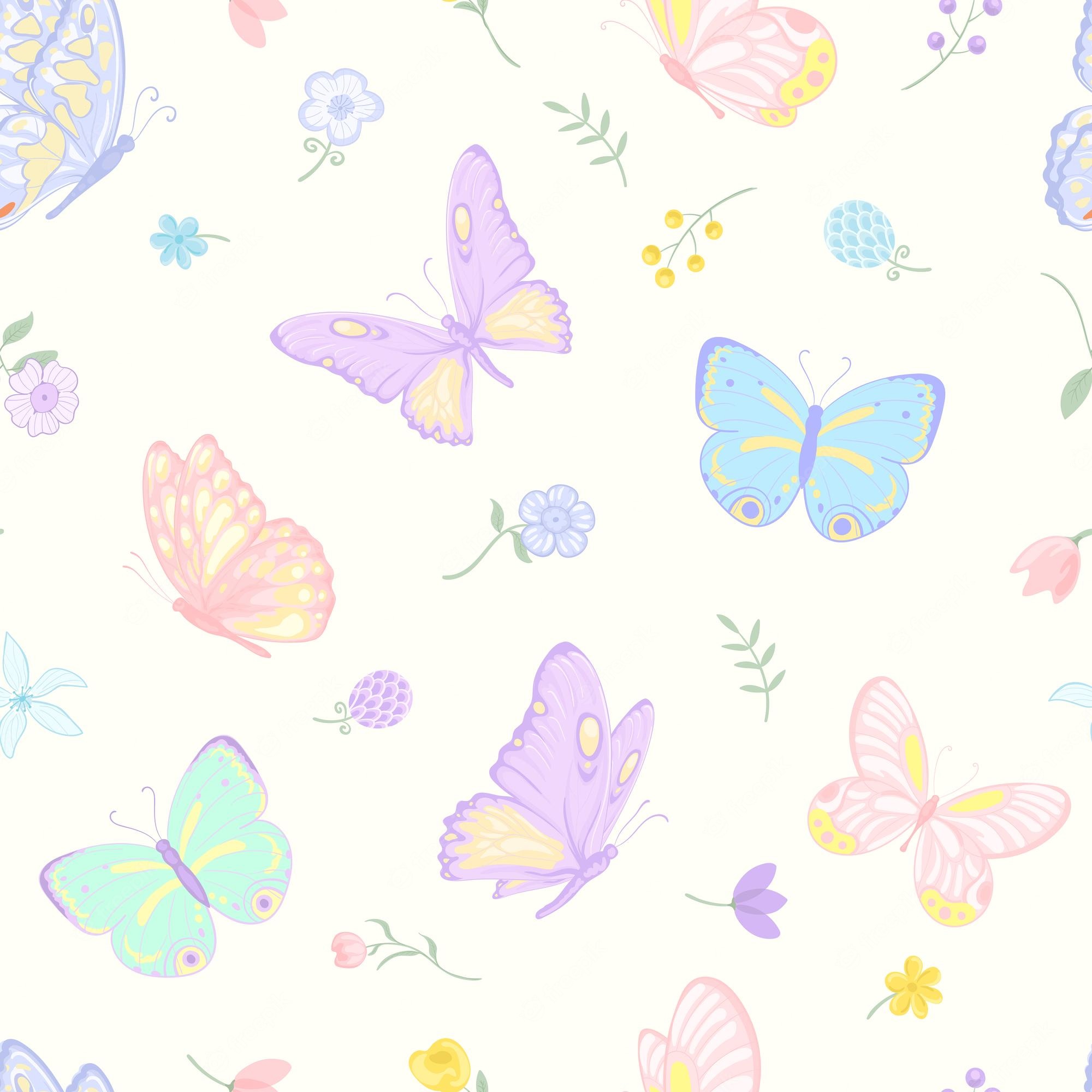 Pastel Butterfly Wallpapers