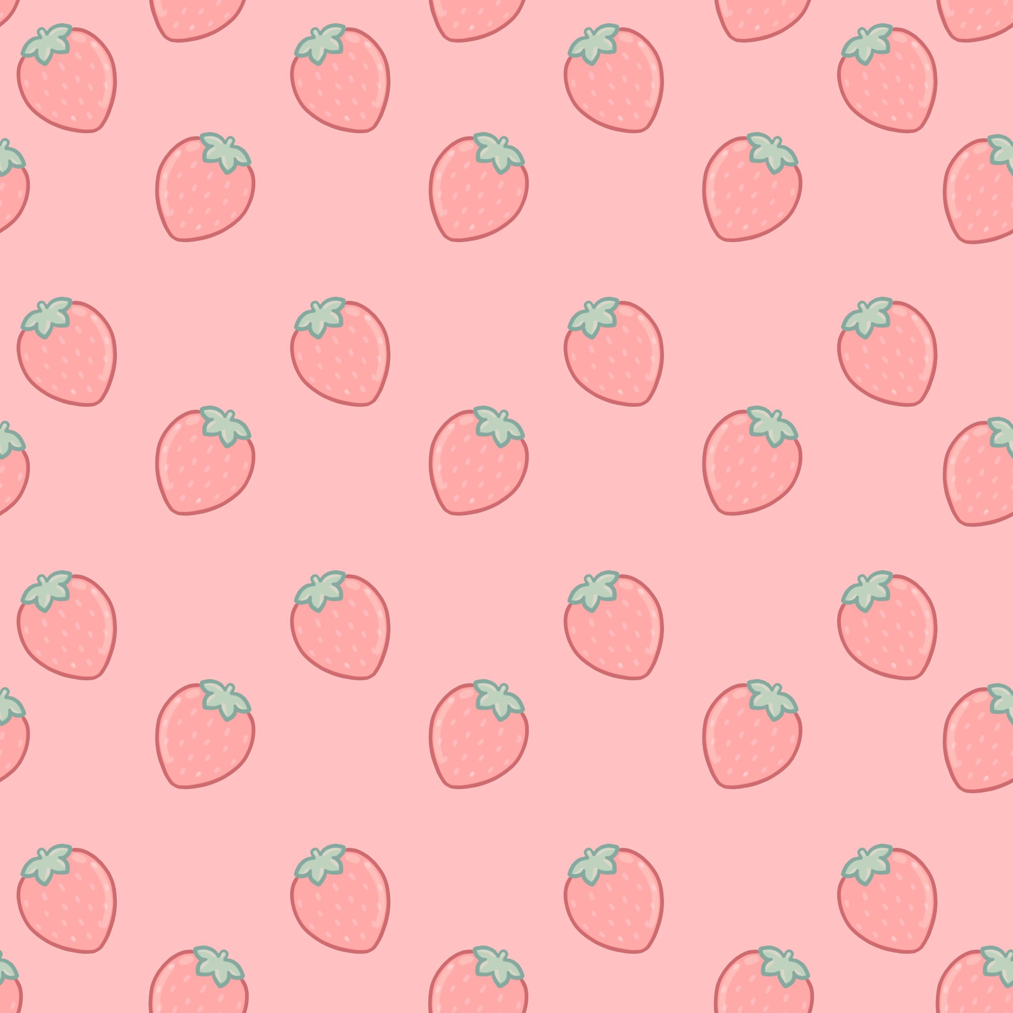 Pastel Cute Strawberry Wallpapers