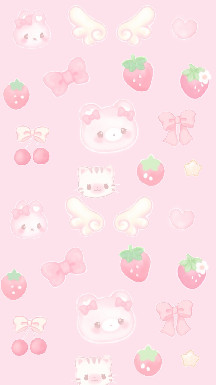 Pastel Cute Strawberry Wallpapers