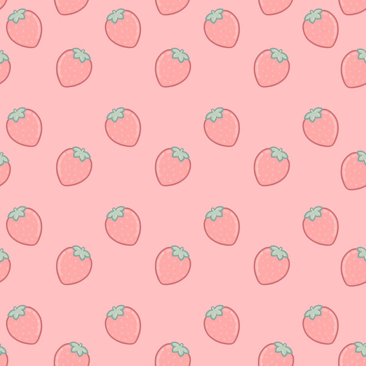 Pastel Cute Strawberry Wallpapers