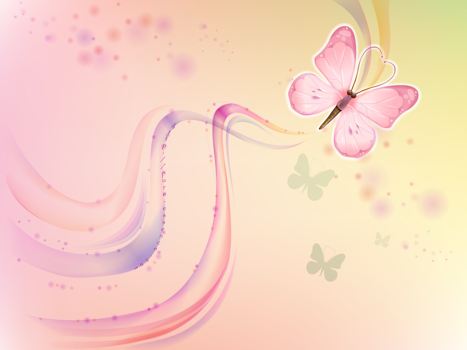 Pastel Flowers Butterflies Wallpapers