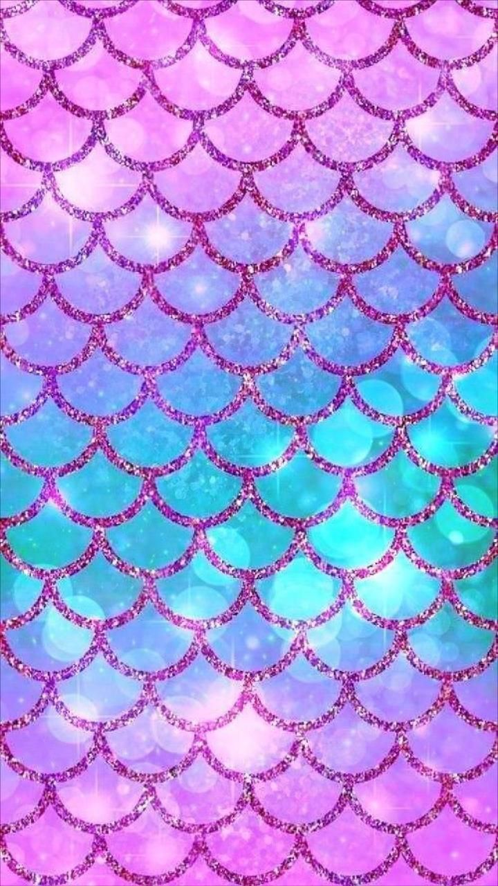 Pastel Mermaid Scale Wallpapers