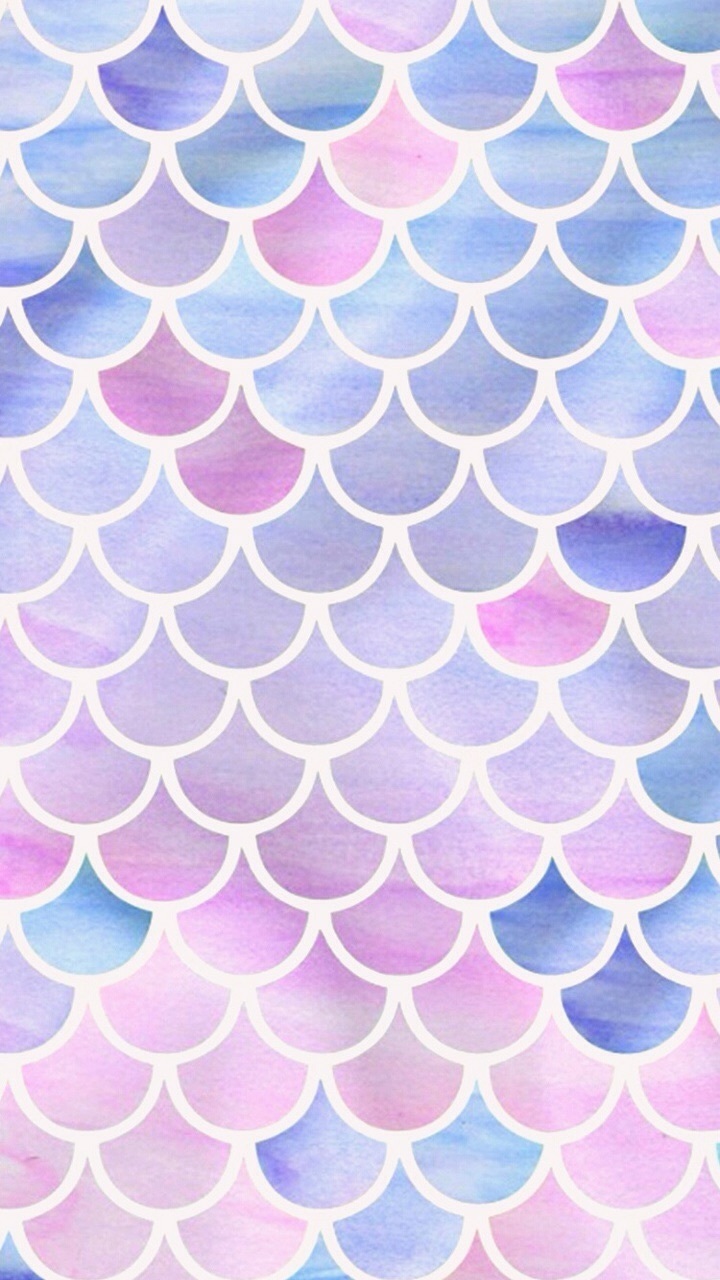 Pastel Mermaid Scale Wallpapers