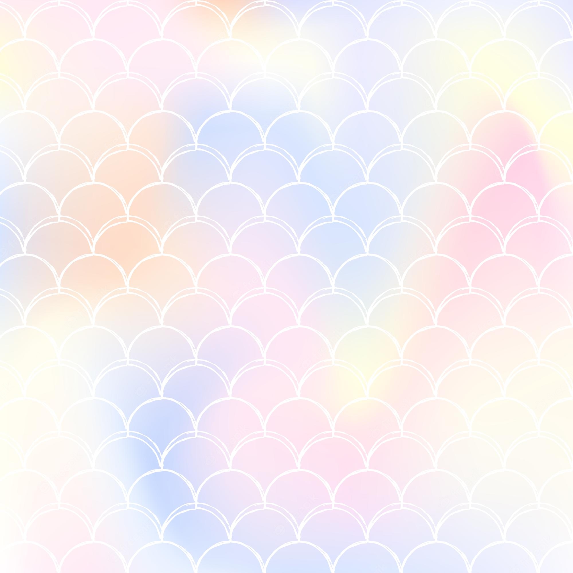 Pastel Mermaid Scale Wallpapers