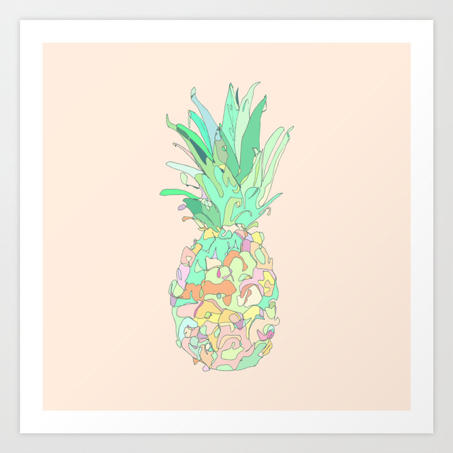 Pastel Pineapple Wallpapers