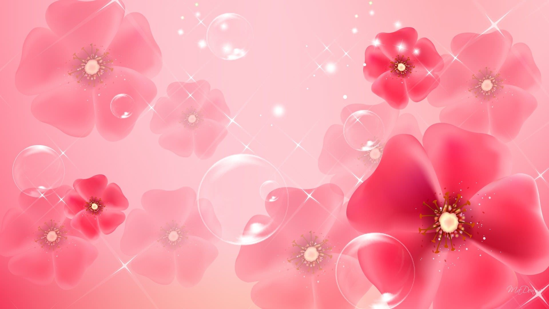 Pastel Pink Floral Wallpapers