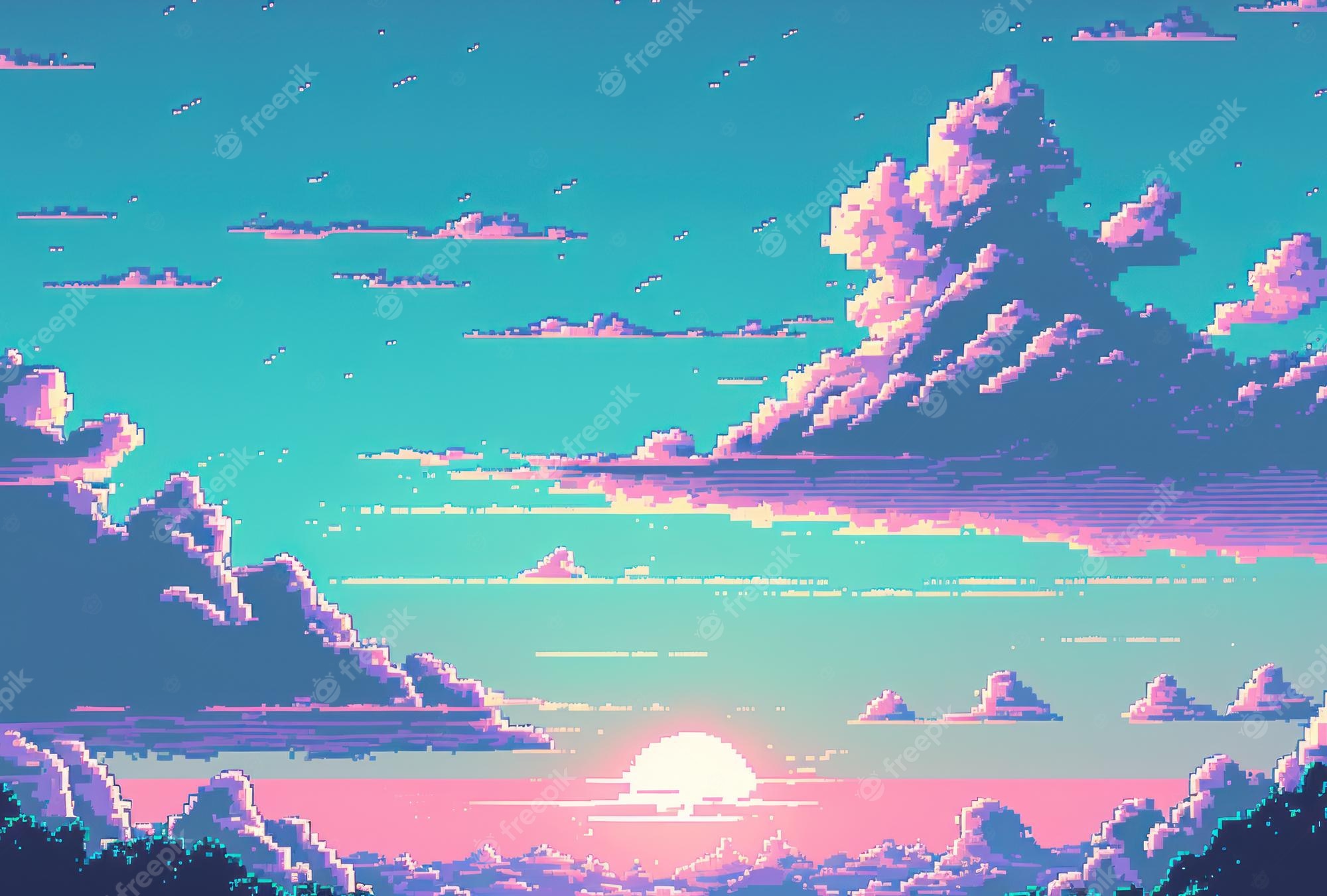 Pastel Pixel Art Wallpapers