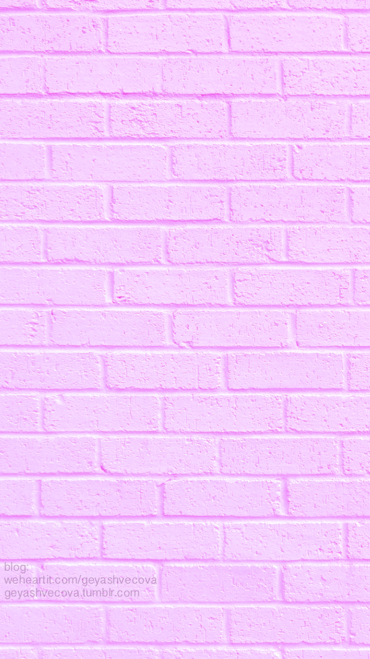 Pastel Purple Brick Wallpapers