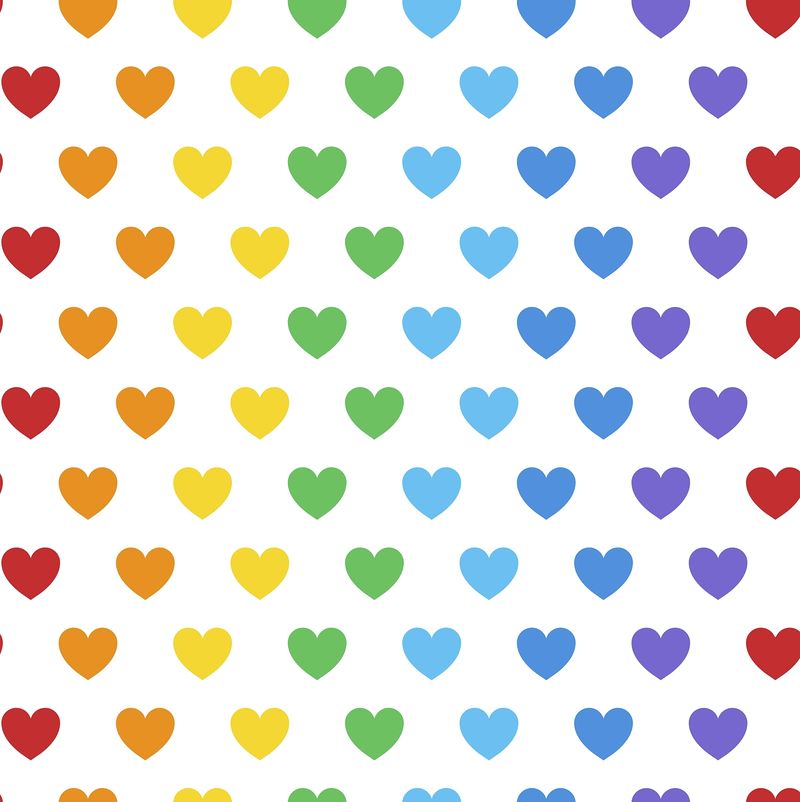 Pastel Rainbow Heart Wallpapers
