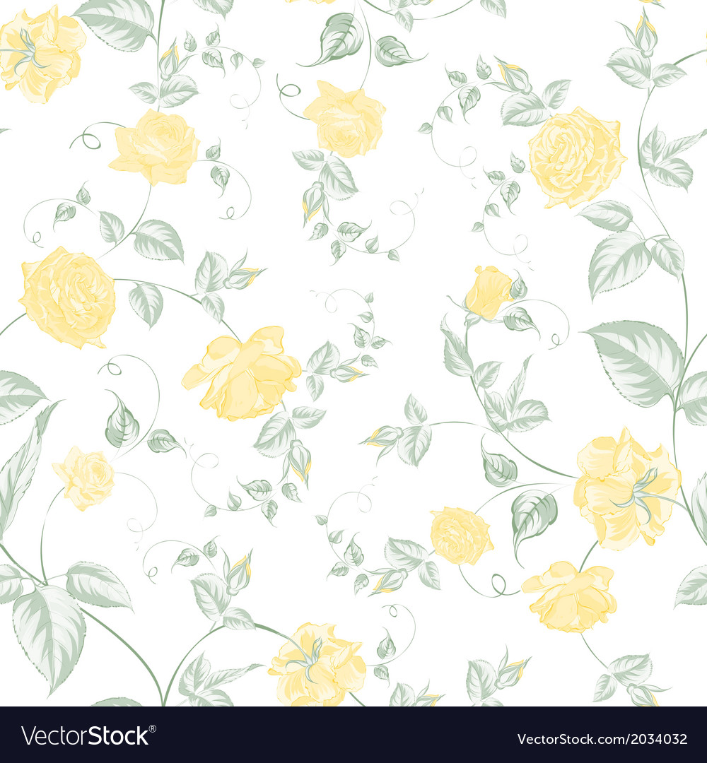 Pastel Yellow Floral Wallpapers