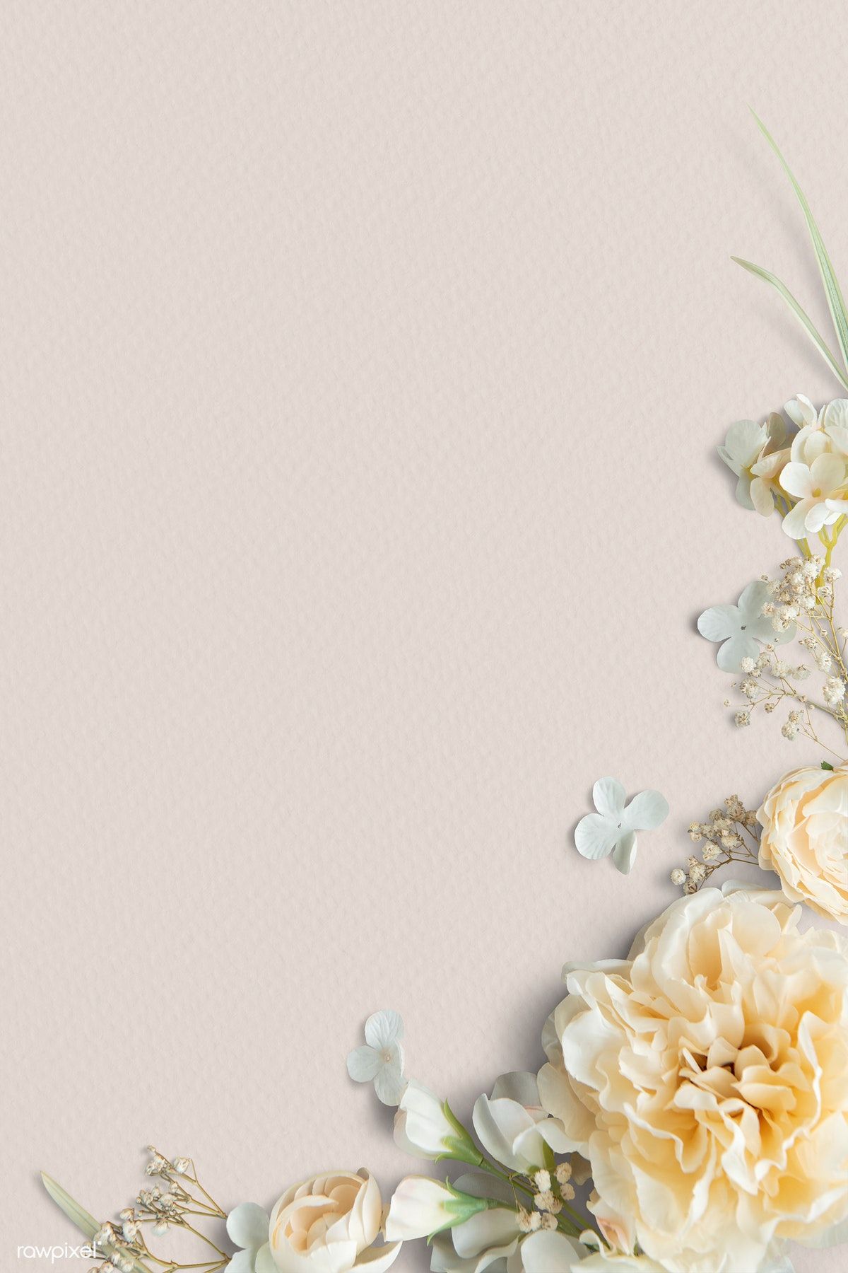 Pastel Yellow Floral Wallpapers