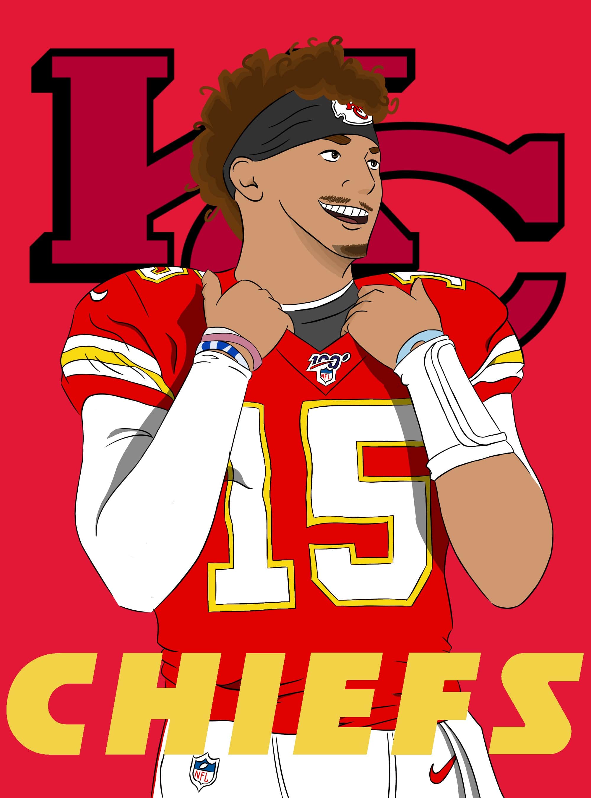 Patrick Mahomes Cartoon Wallpapers