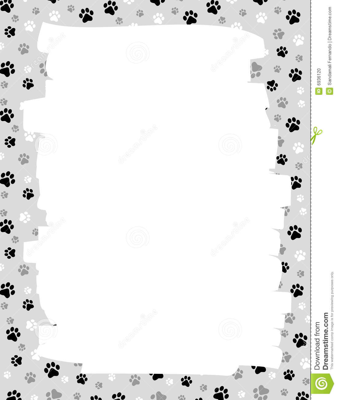 Paw Print Border Wallpapers