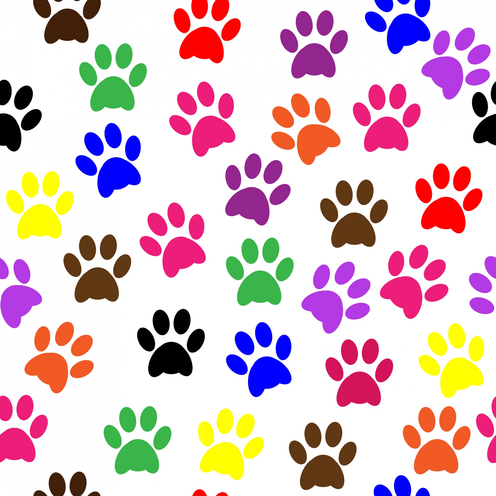 Paw Print Border Wallpapers