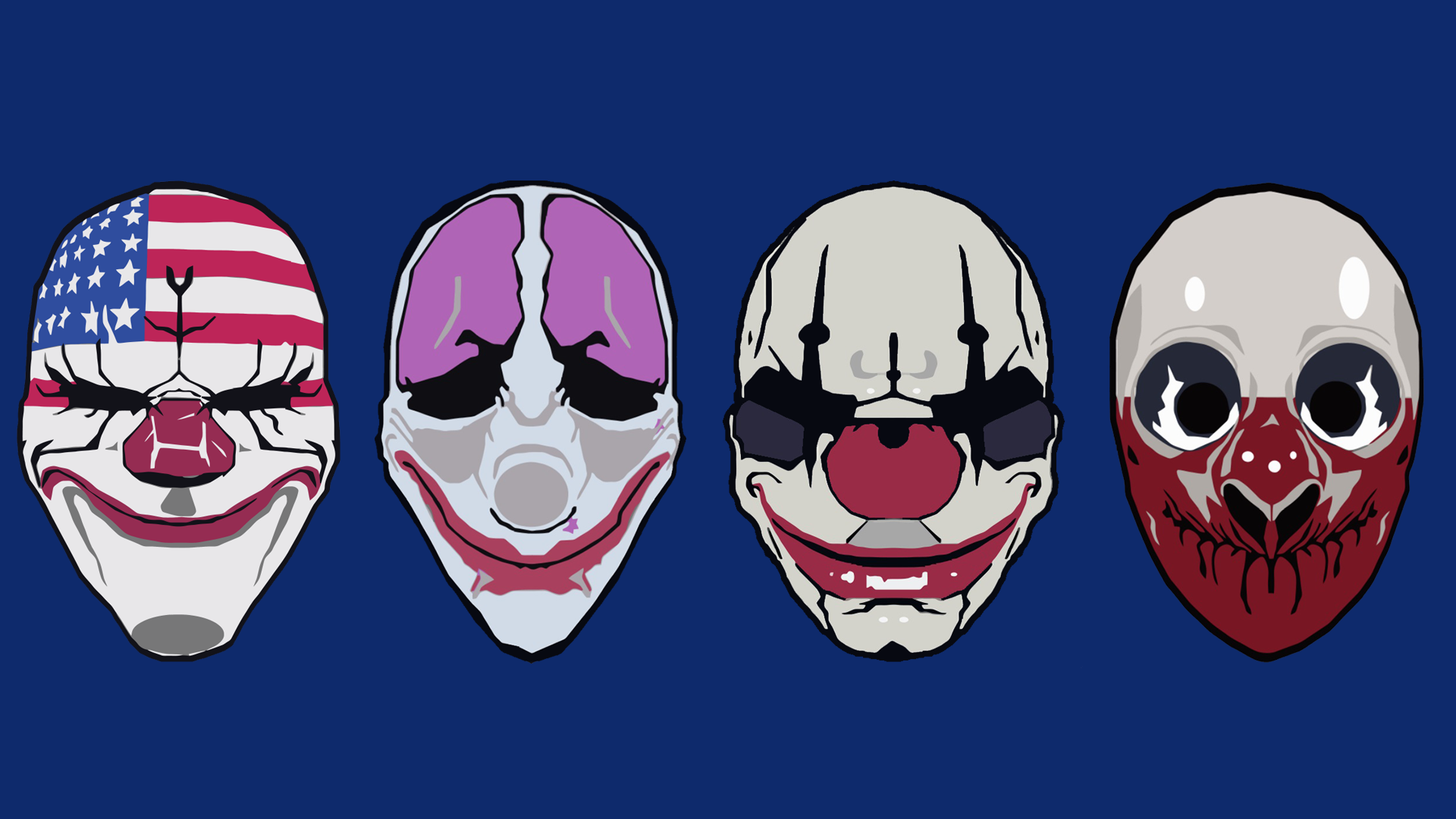 Payday Masks Wallpapers