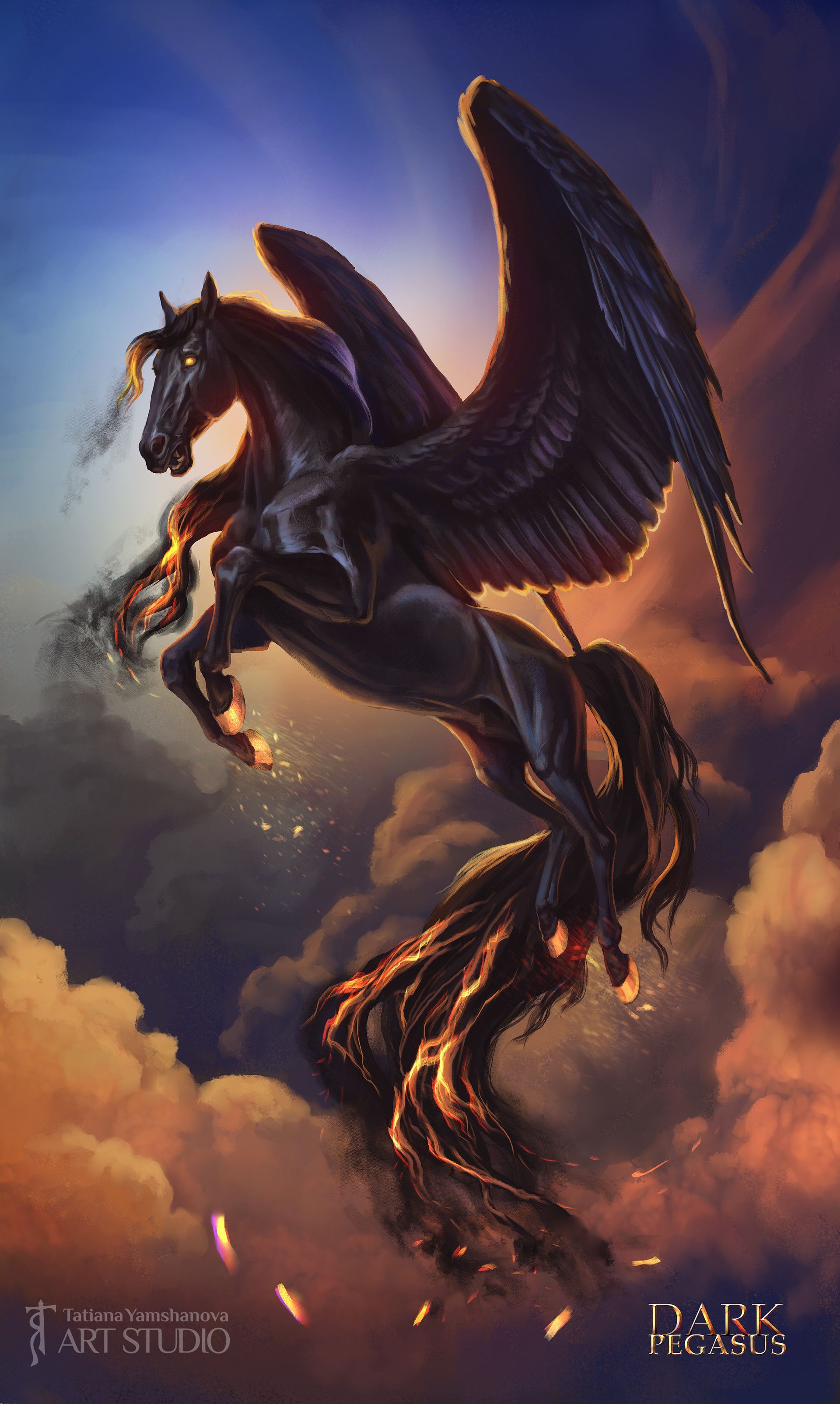 Pegasus Black Wallpapers