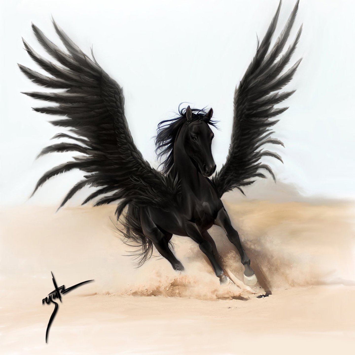 Pegasus Black Wallpapers