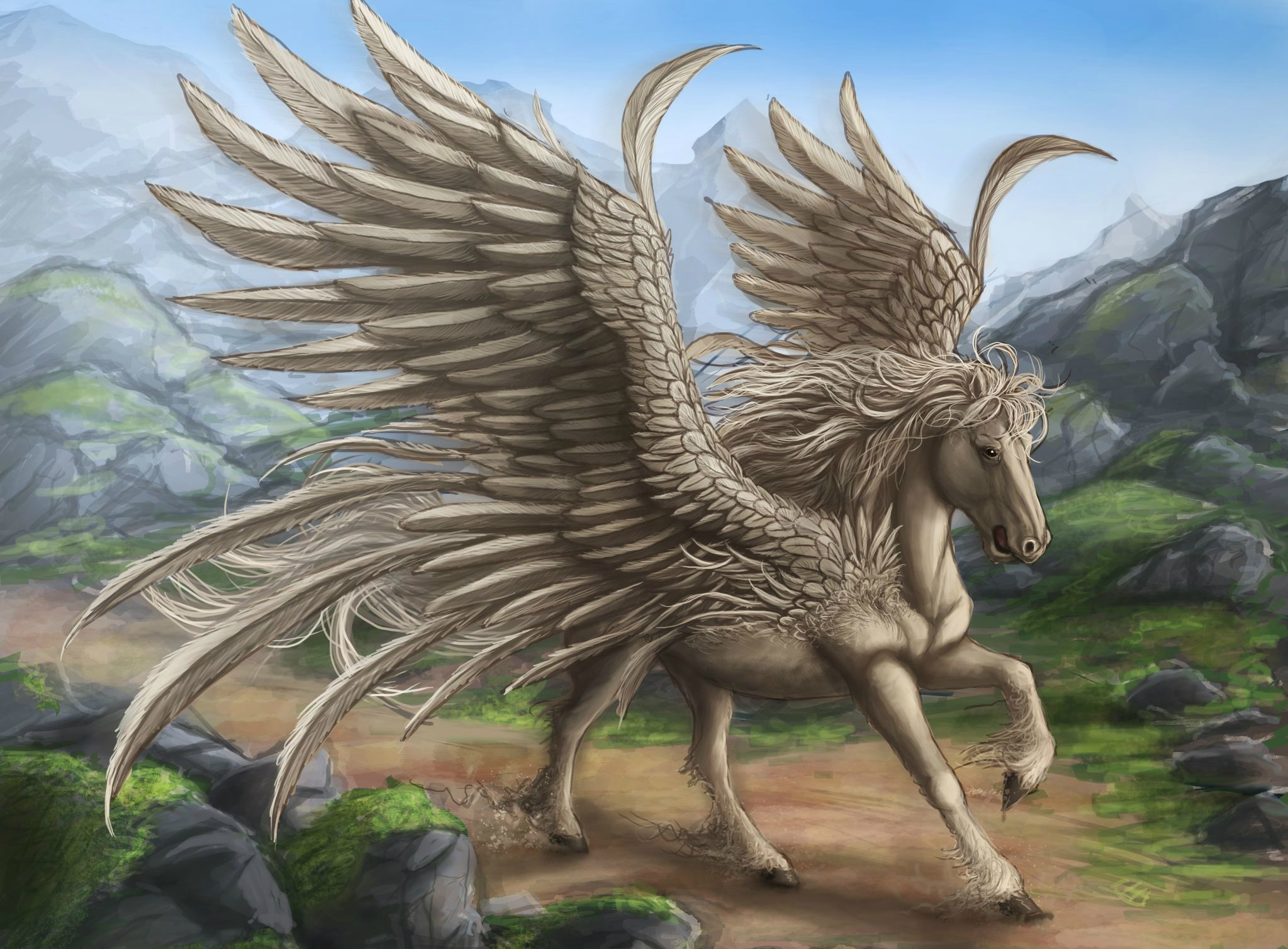 Pegasus Black Wallpapers