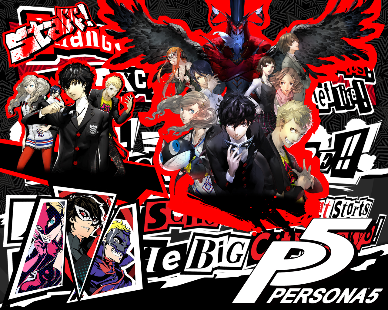 persona 5 logo Wallpapers