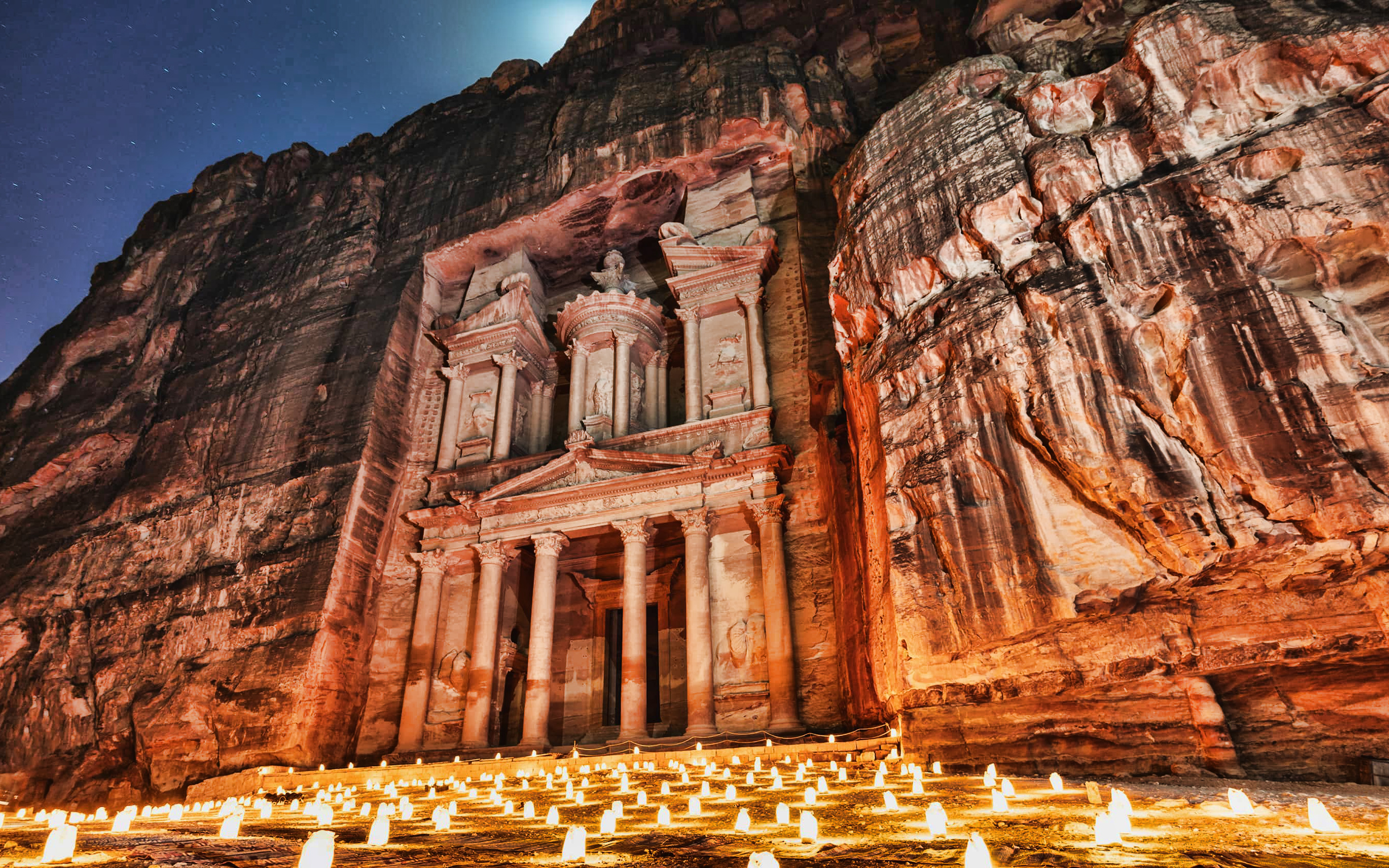 Petra At Night Wallpapers