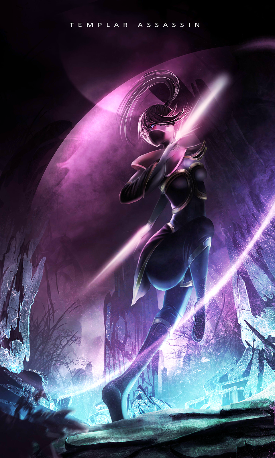 Phantom Assassin DotA 2 Digital Wallpapers