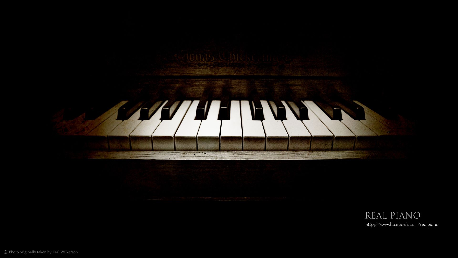 Piano Black Background