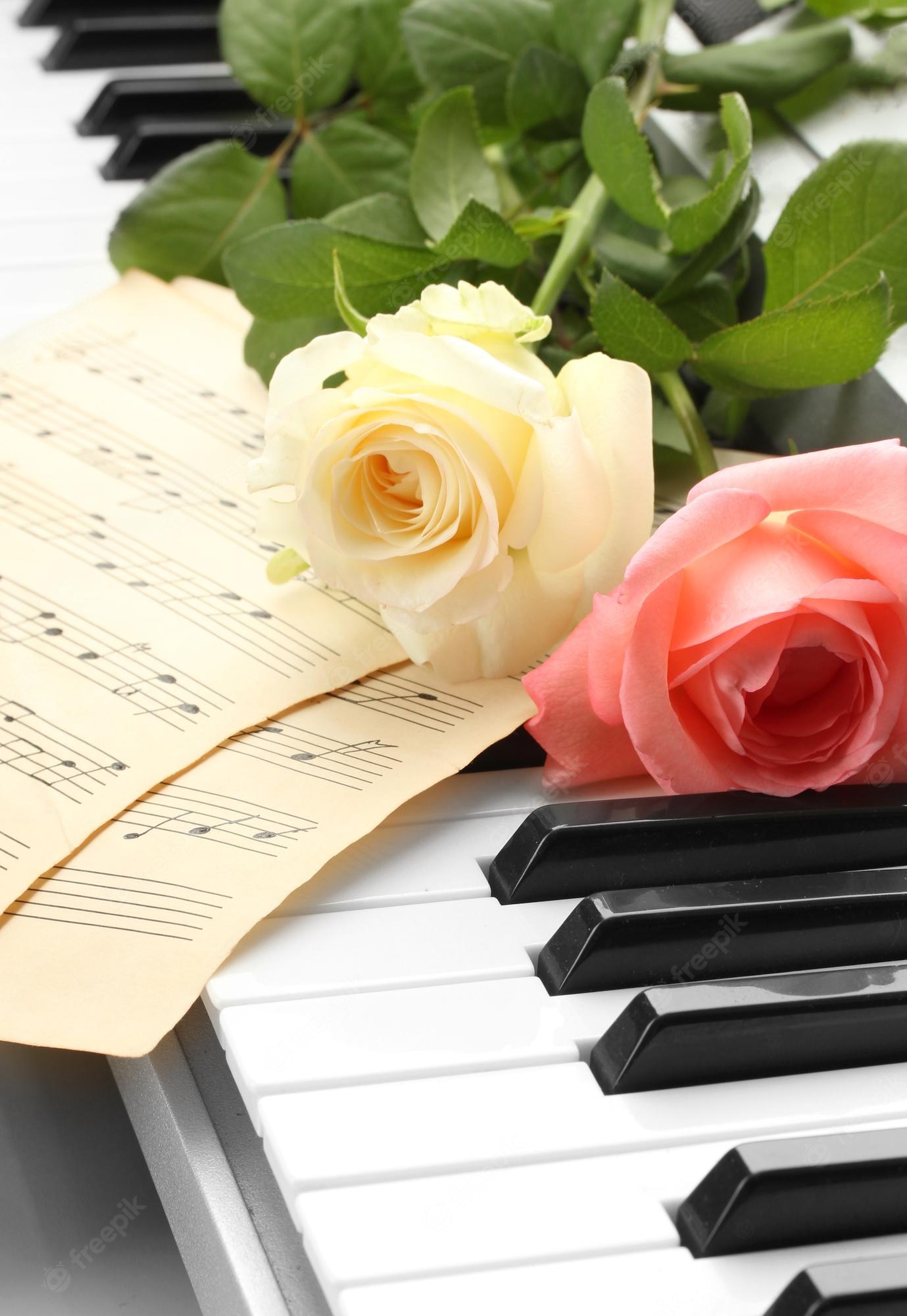 Piano Flowers Wallpapers