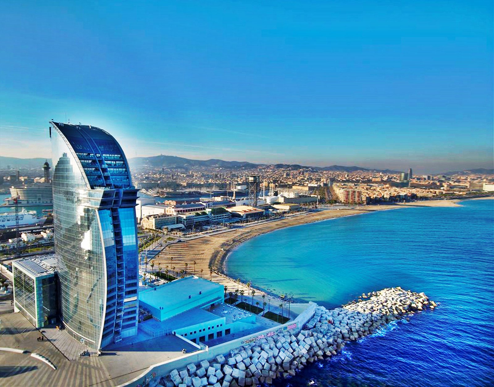 Pictures Of Barcelona Beach Wallpapers