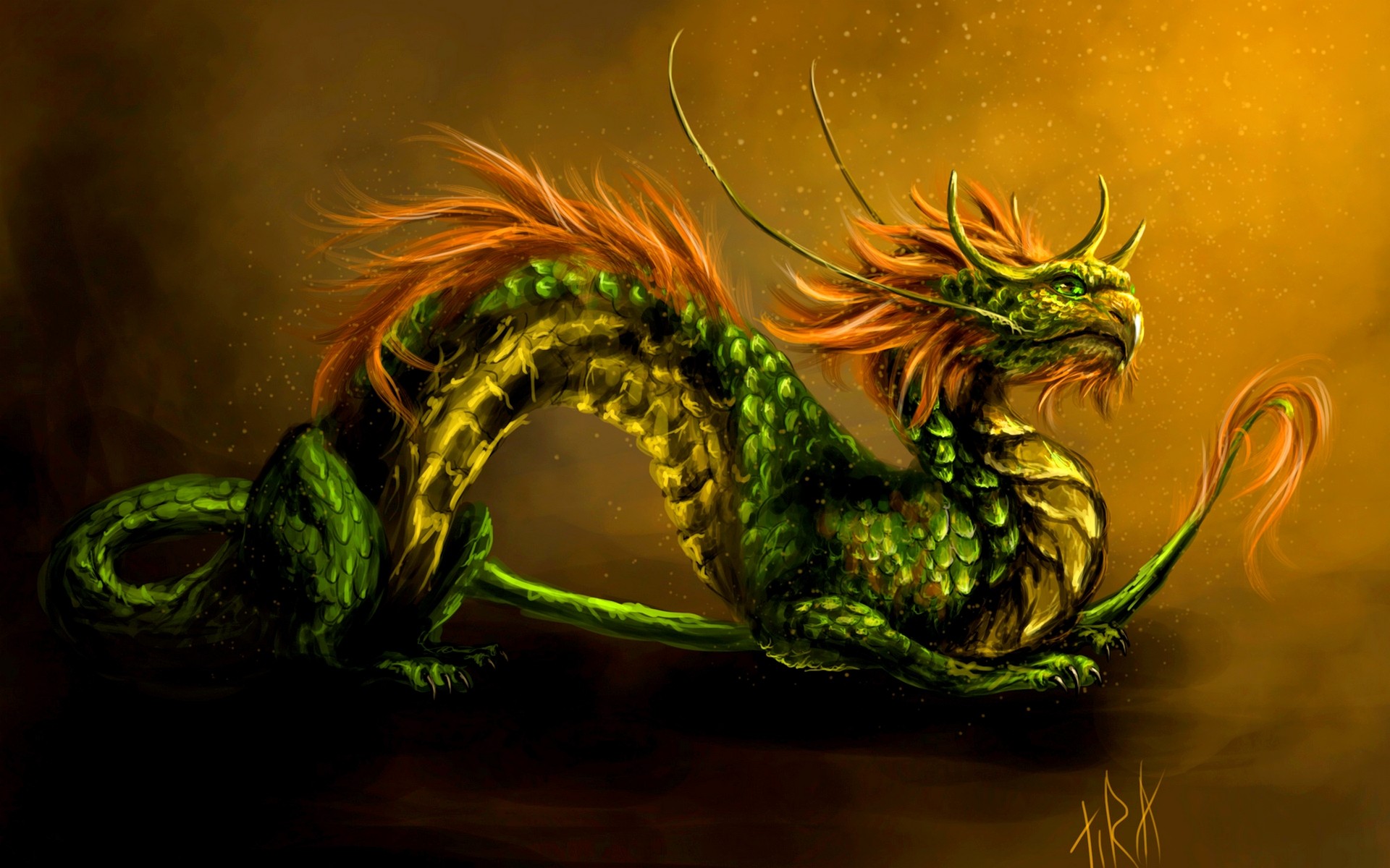 Pictures Of Green Dragons Wallpapers