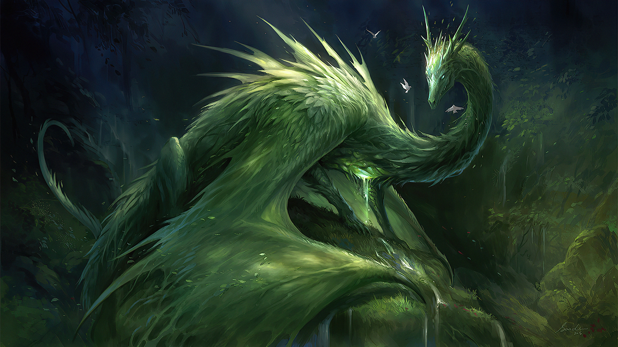 Pictures Of Green Dragons Wallpapers