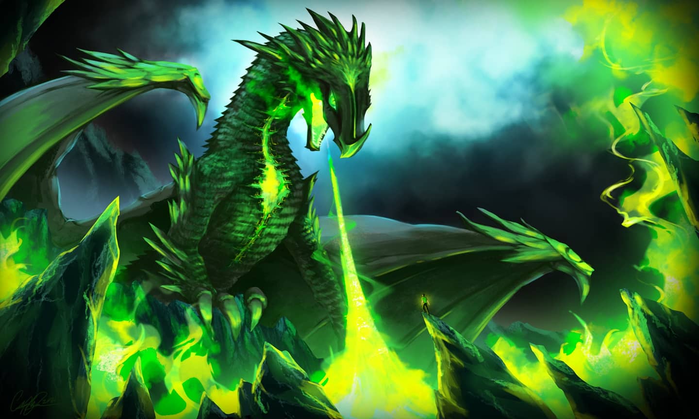 Pictures Of Green Dragons Wallpapers