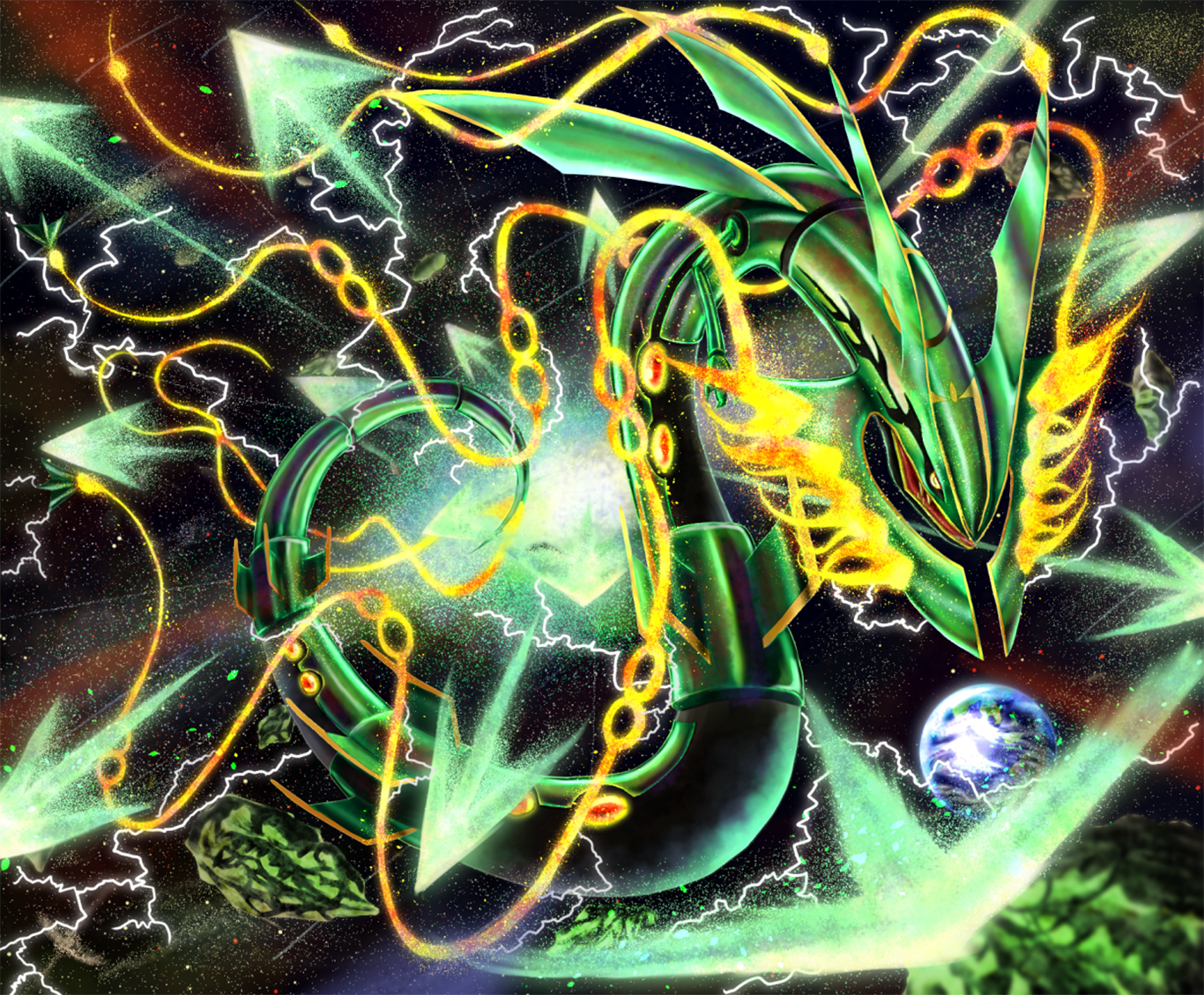 Pictures Of Mega Rayquaza Card Wallpapers