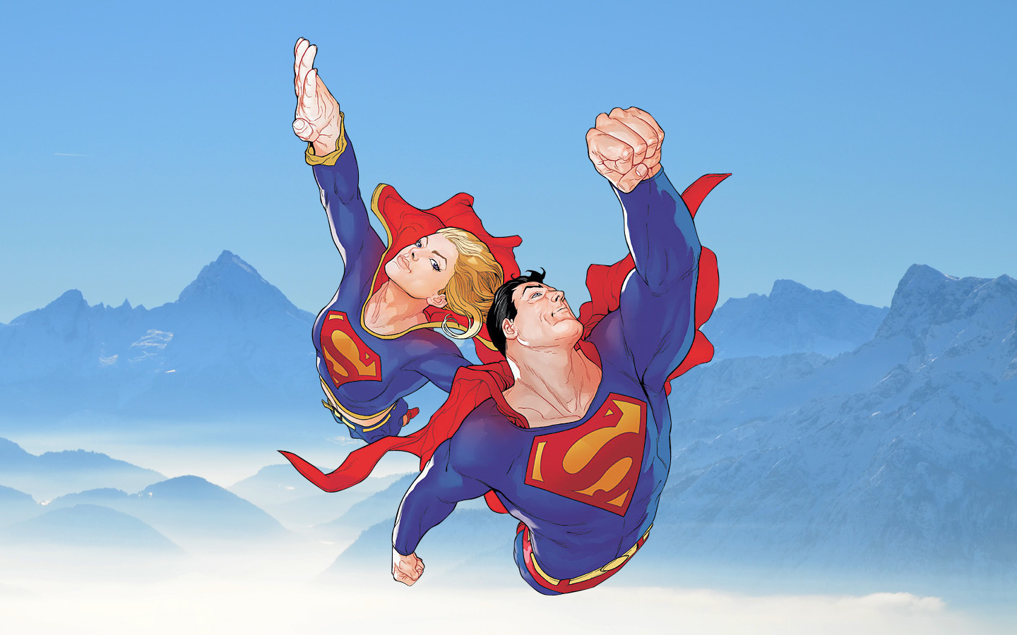 Супергёрл и Супермен