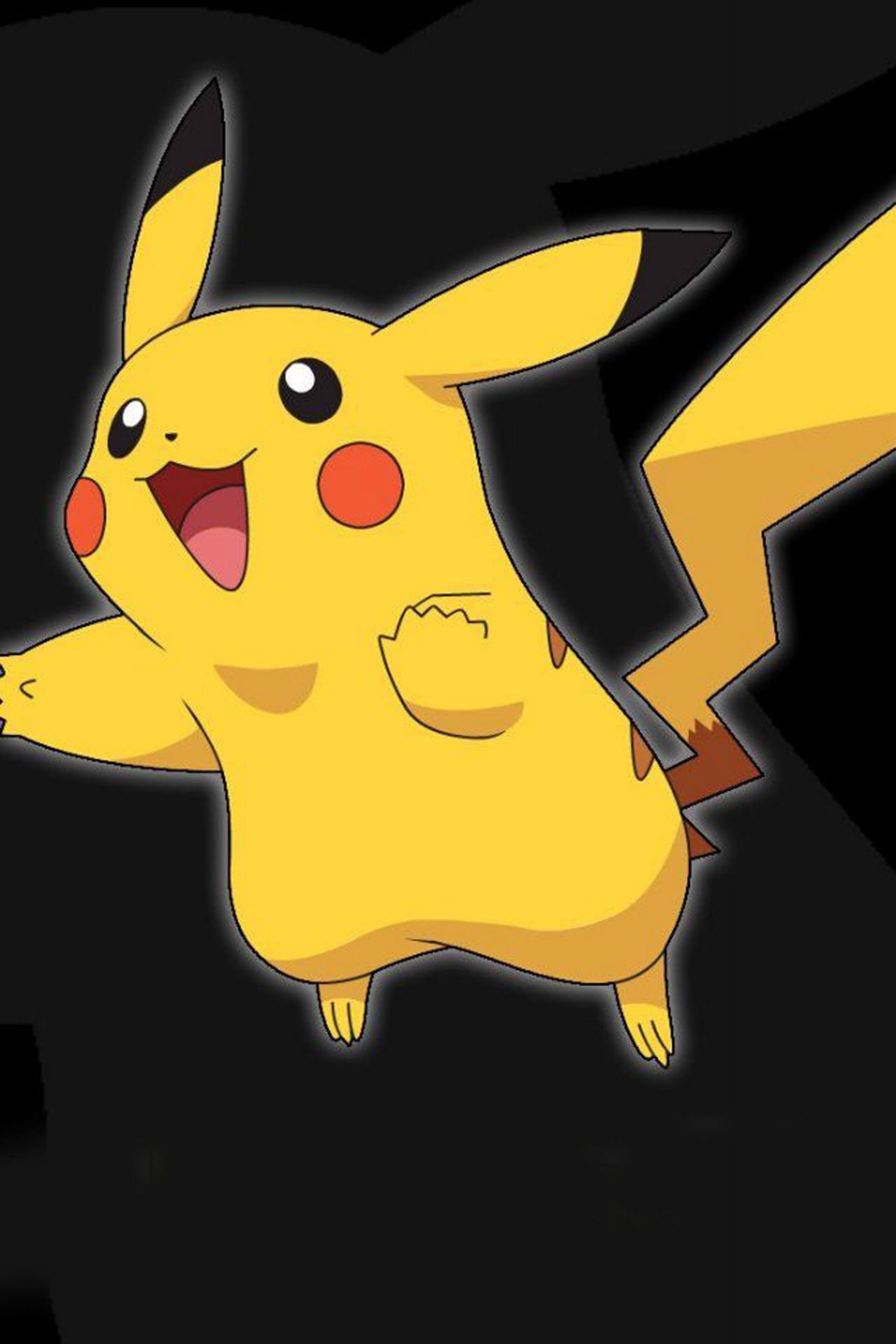 Pikachu Black Background