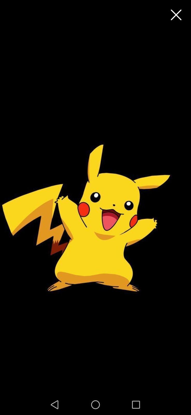 Pikachu Black Background