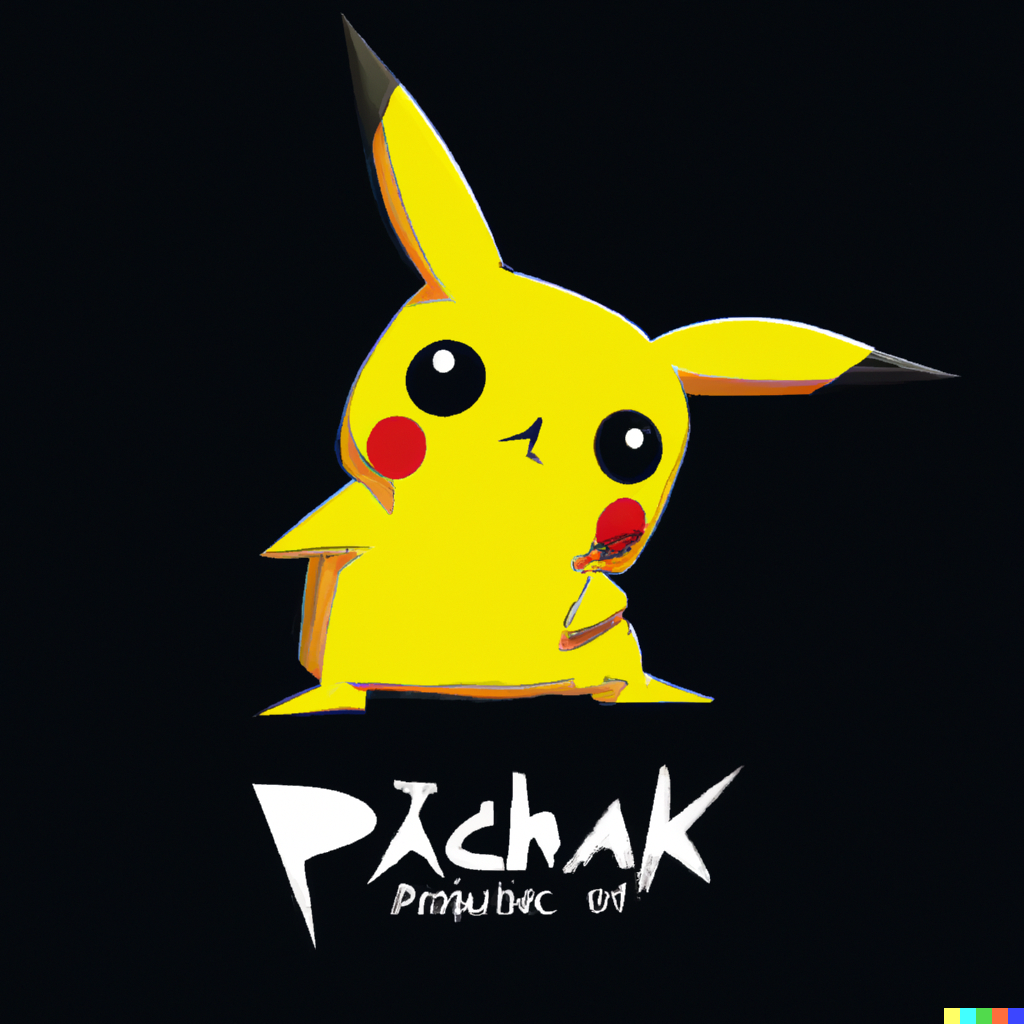 Pikachu Black Background