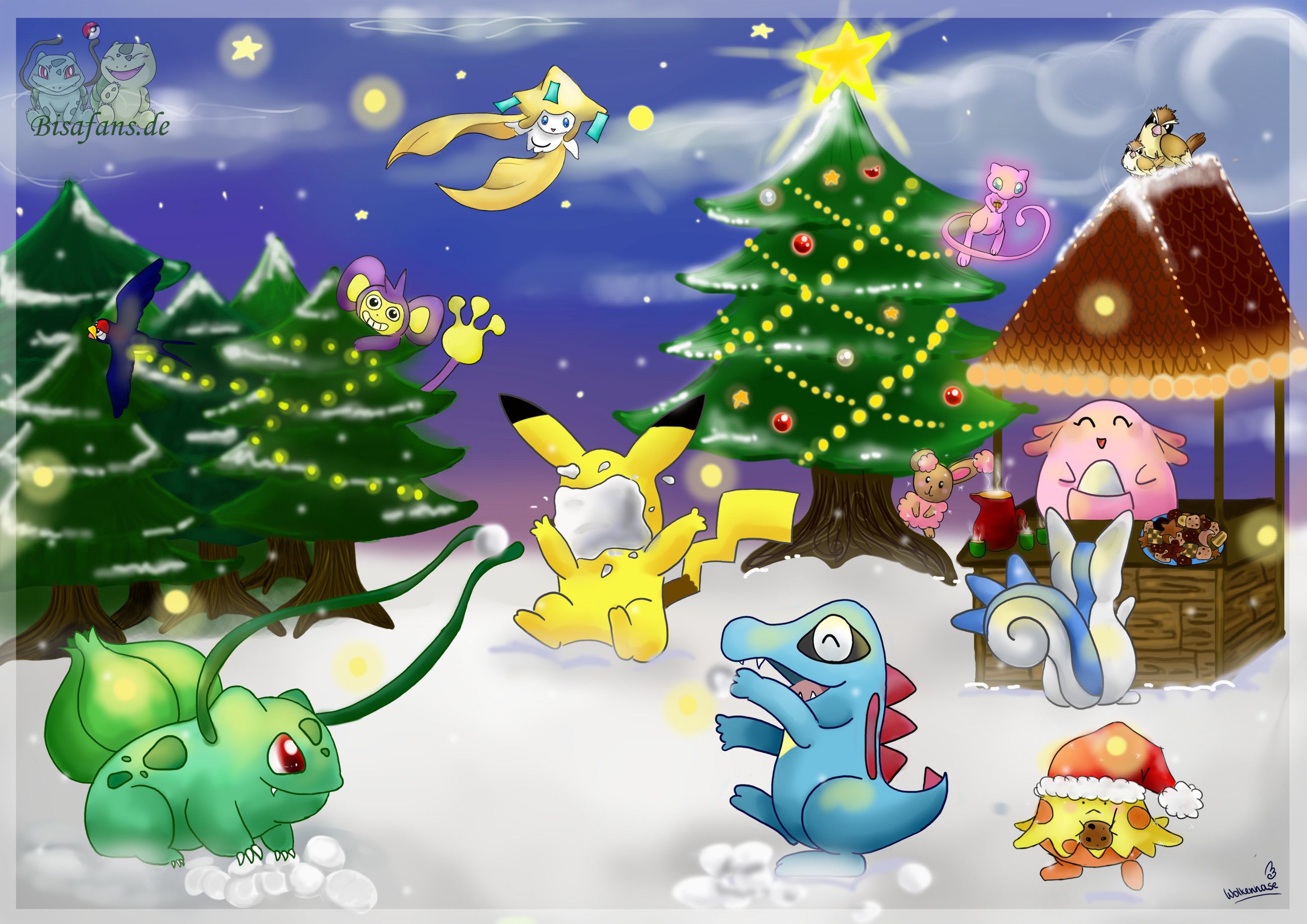 Pikachu Christmas Wallpapers