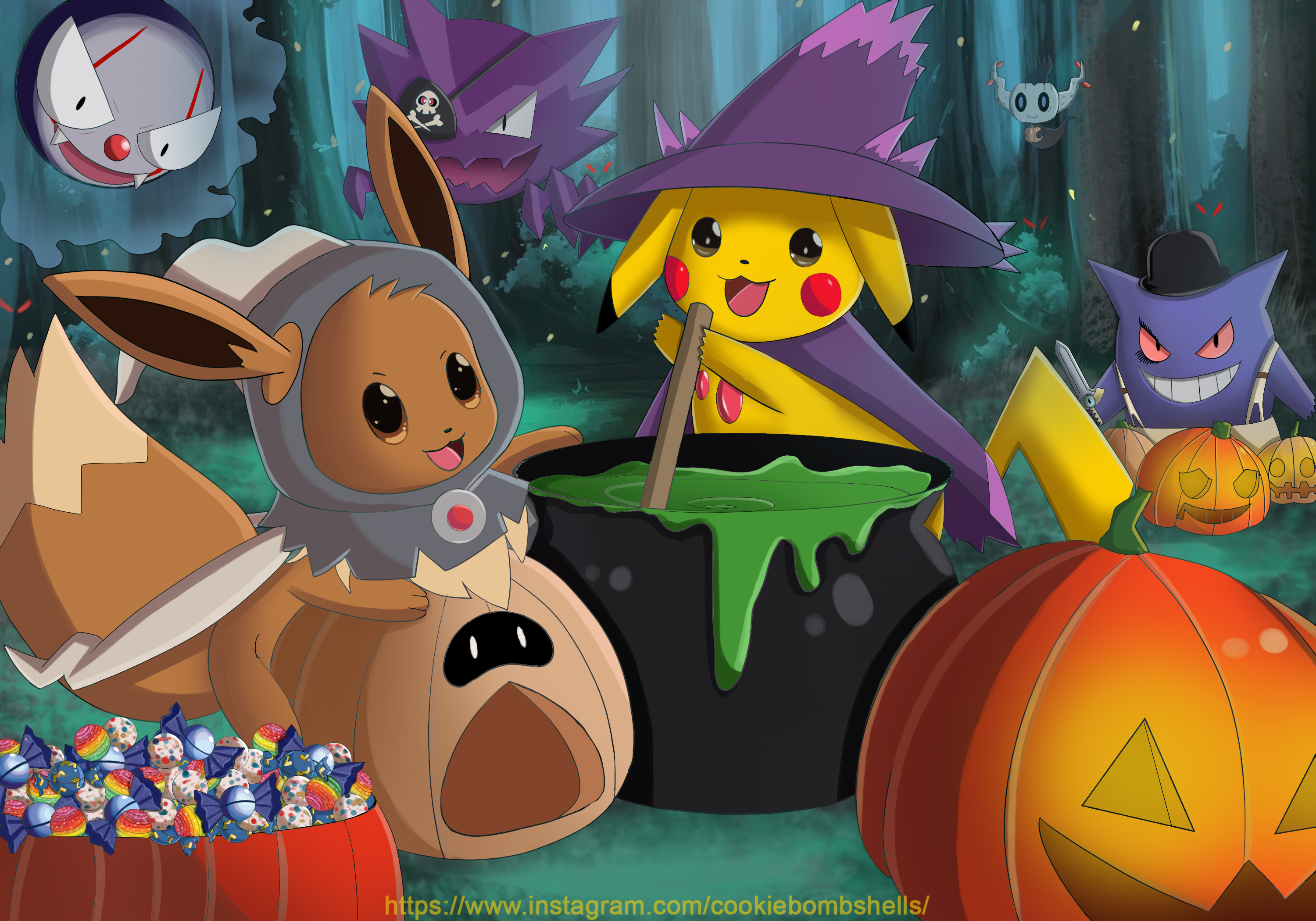 Pikachu Halloween Wallpapers