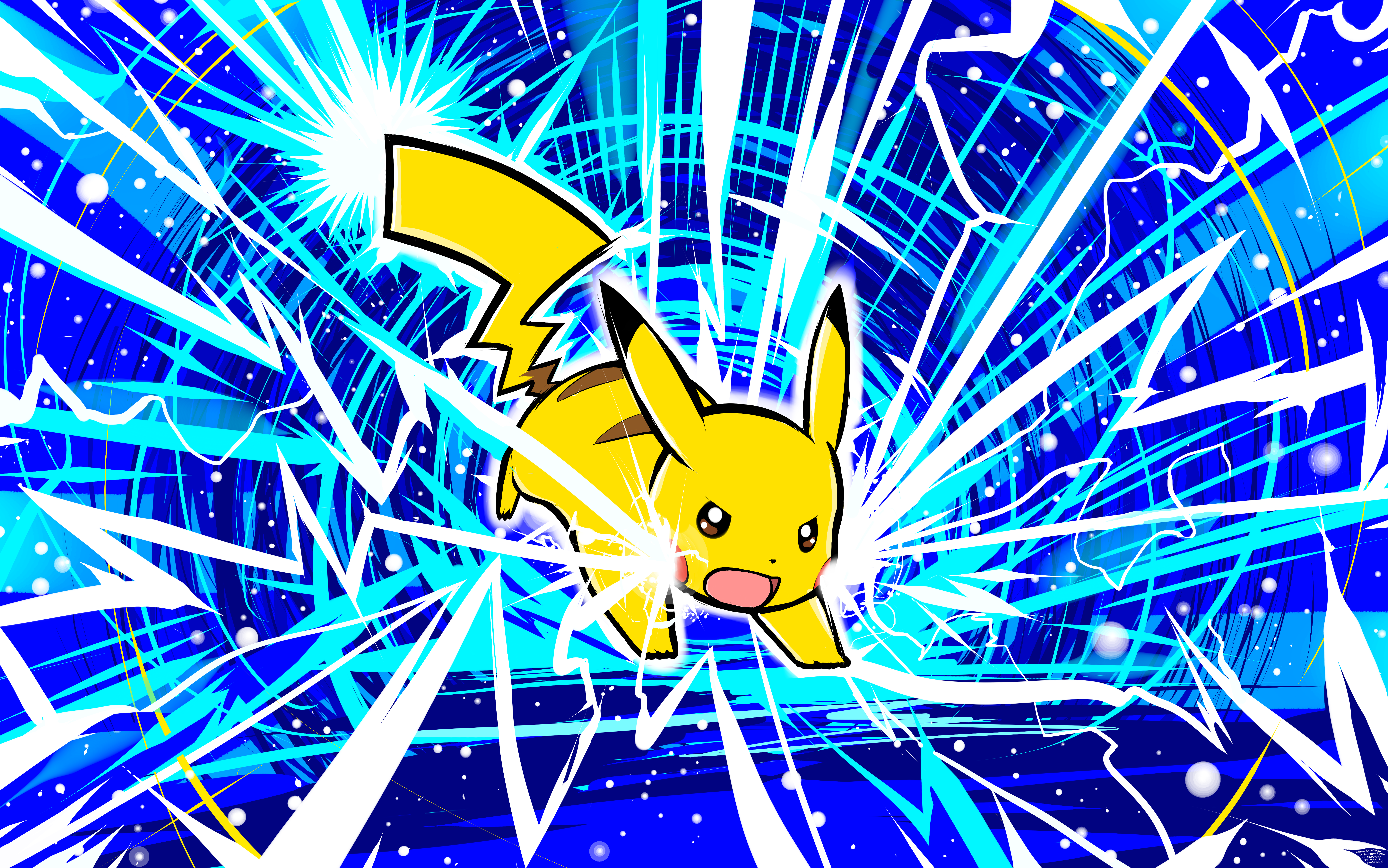 Pikachu Thunderbolt Wallpapers