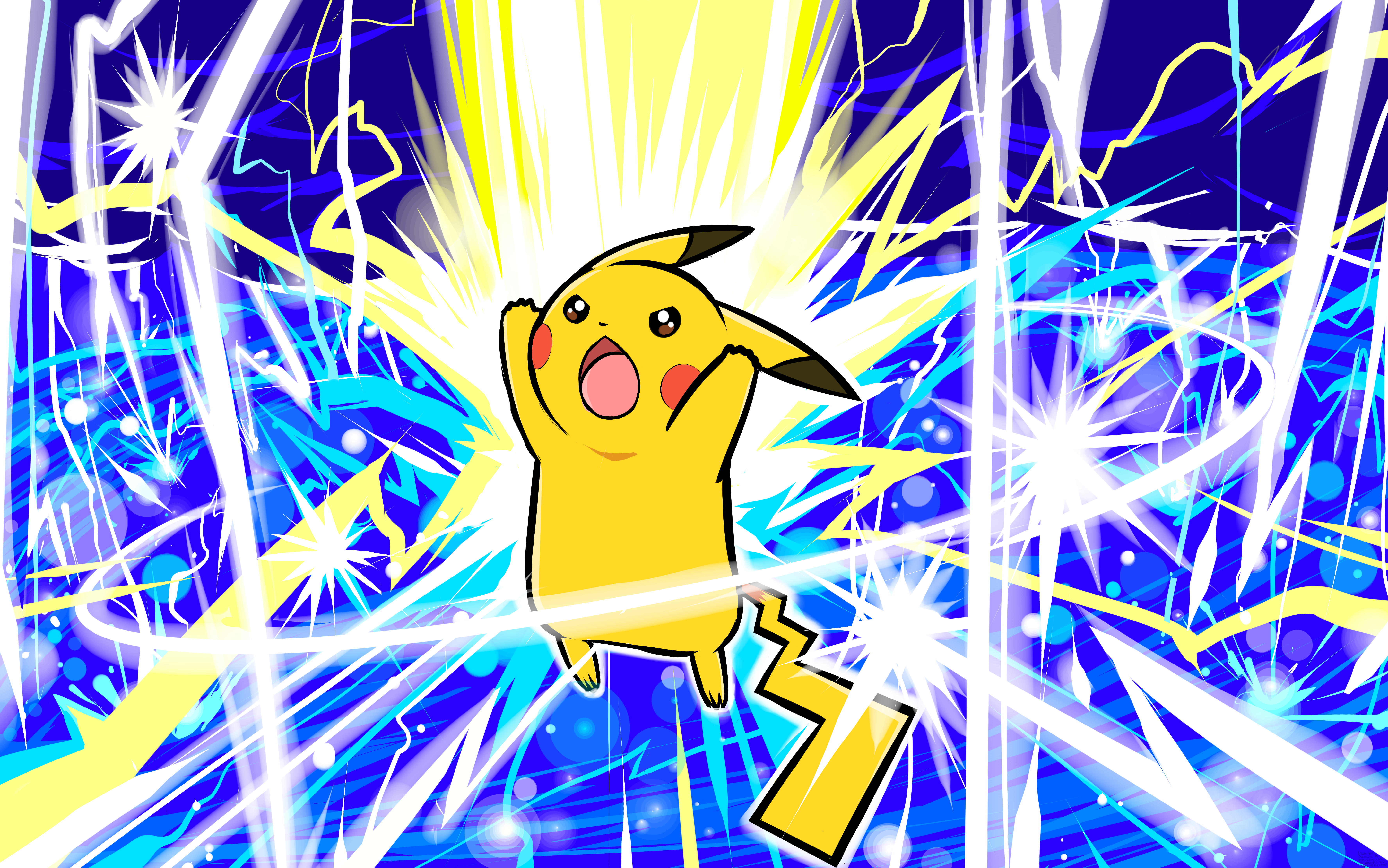 Pikachu Thunderbolt Wallpapers