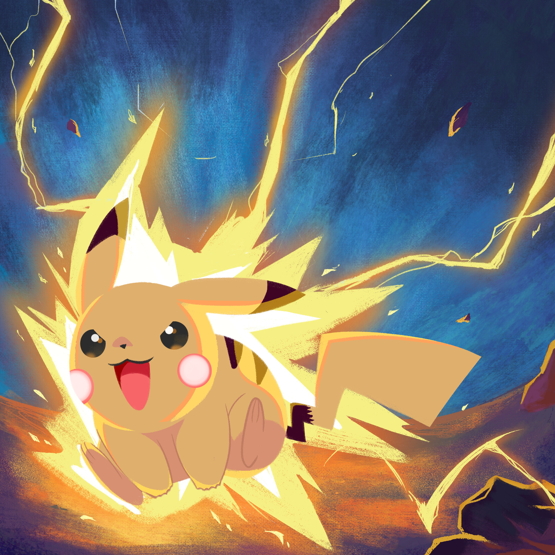 Pikachu Thunderbolt Wallpapers