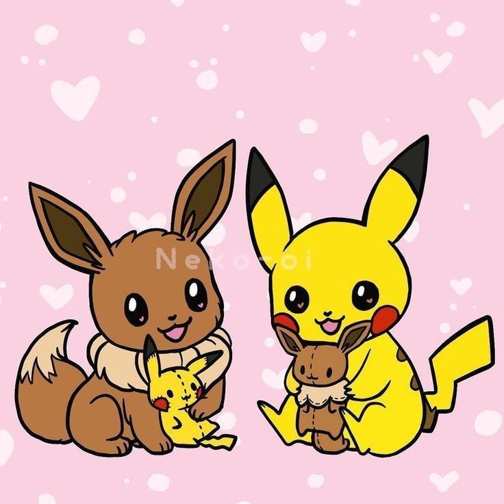 Pikachu X Eevee Wallpapers