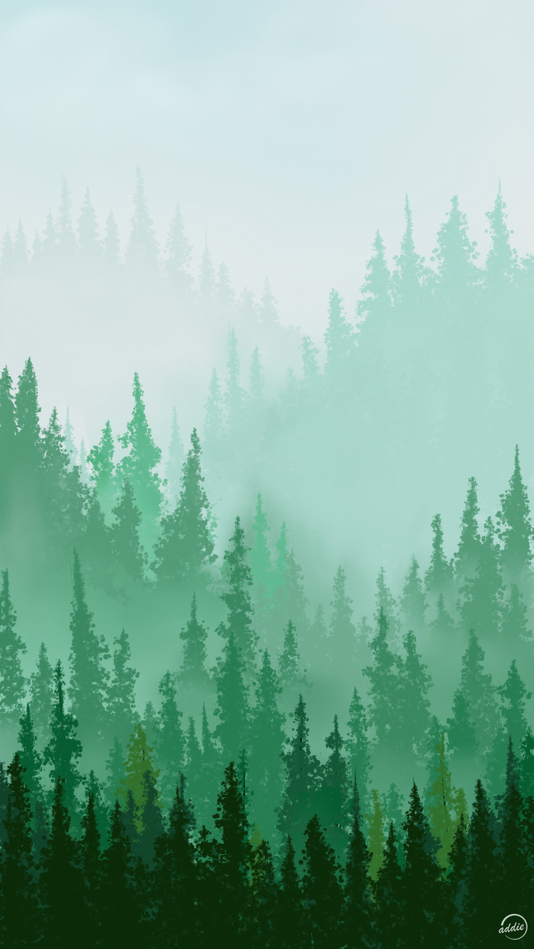 Pine Forest Background