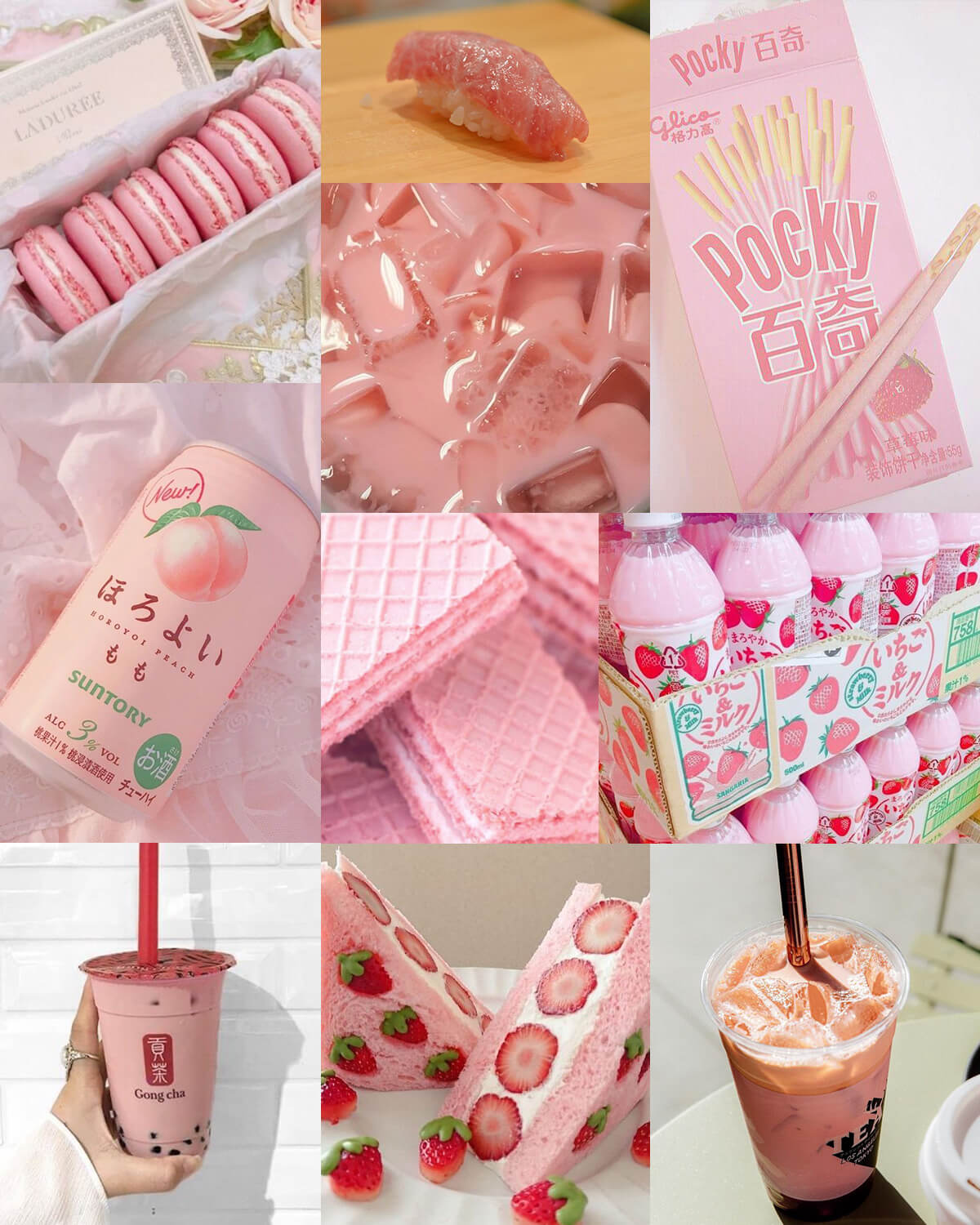 Pink Aesthetic Anime Food Wallpapers