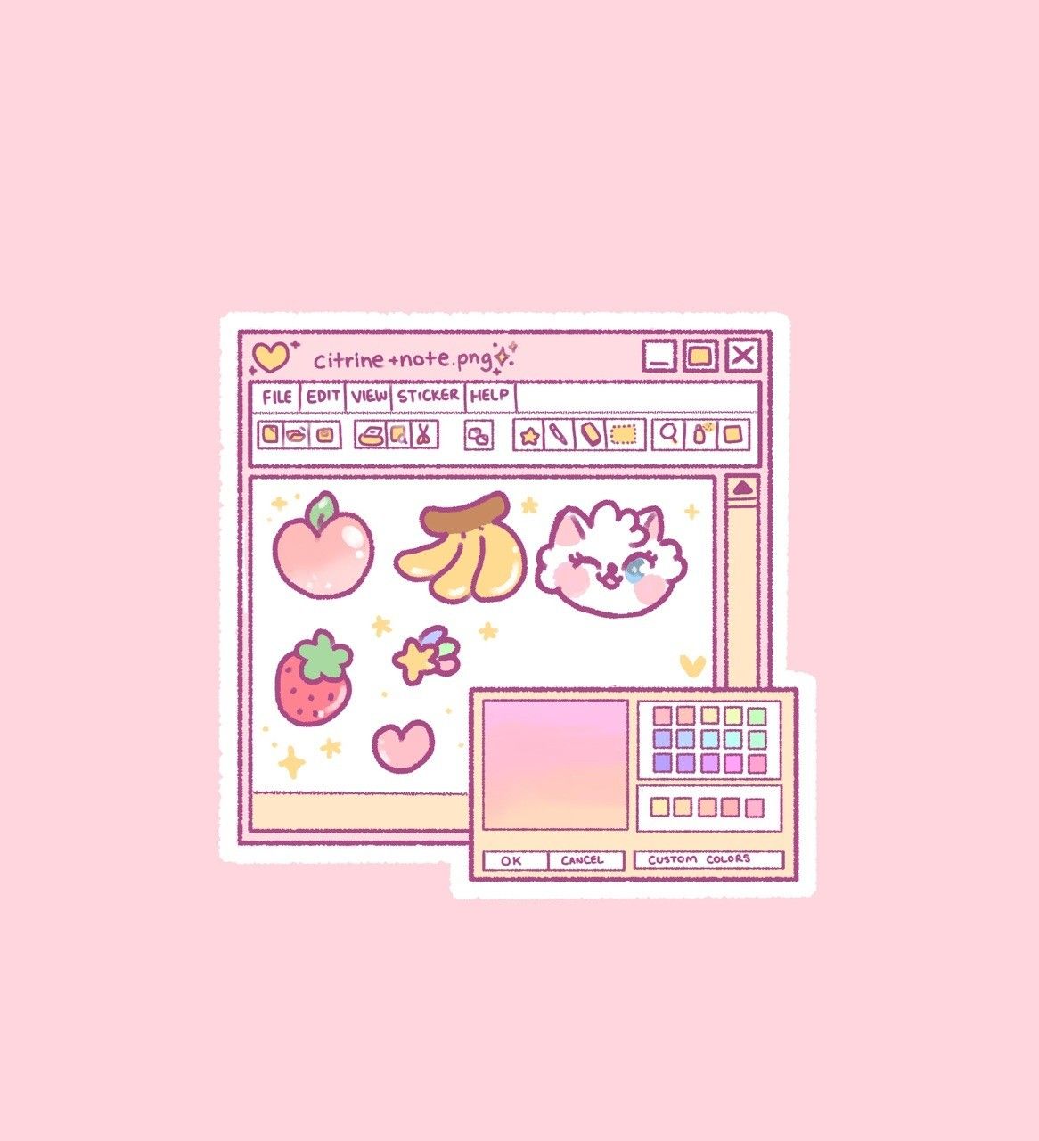 Pink Aesthetic Anime Food Wallpapers